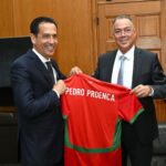 لقجع يستقبل رئيس الاتحاد البرتغالي لكرة القدم بيدرو بروينسا